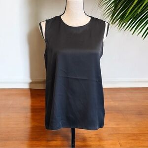 Quince 90% Silk 10% Spandex Black Sleeveless Tank Top – Size Small – NWT